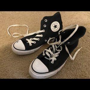 Sparkly Black Converse